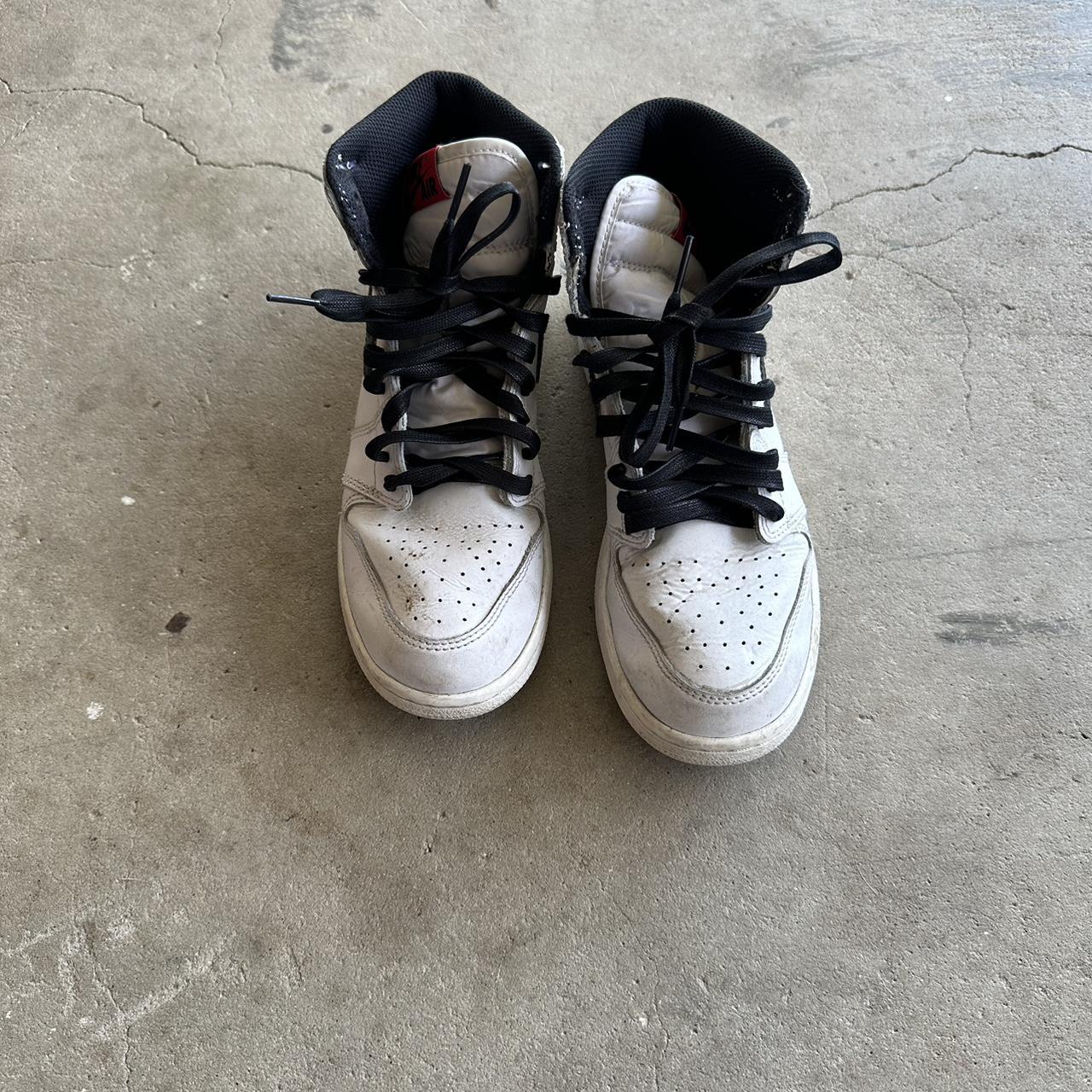 Air Jordan 1 yin Yang black on white womens high top... - Depop