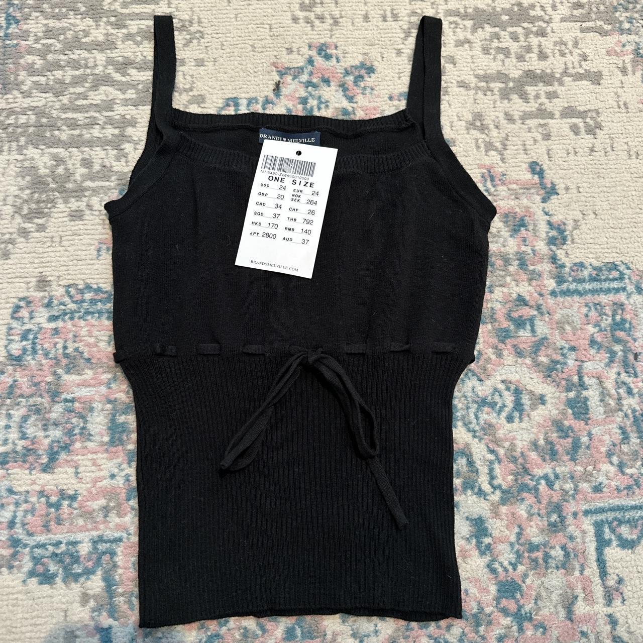 brandy melville knitted tank size & fit* fits sizes... Depop