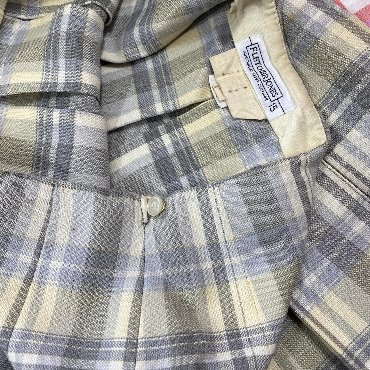 80s Vintage Fletcher Jones Tartan Midi Skirt No... Depop