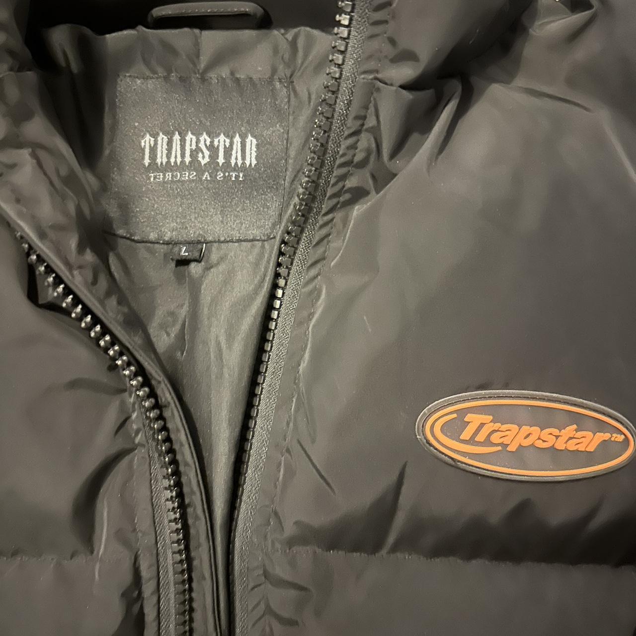 TRAPSTAR black/orange coat Brand new condition No... Depop