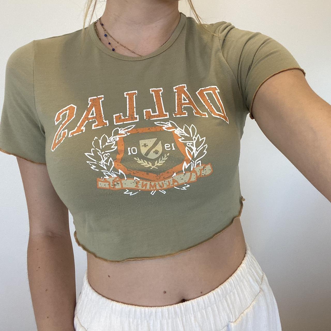 Kmart brown crop singlet Cropped & lettuce trimmed - Depop