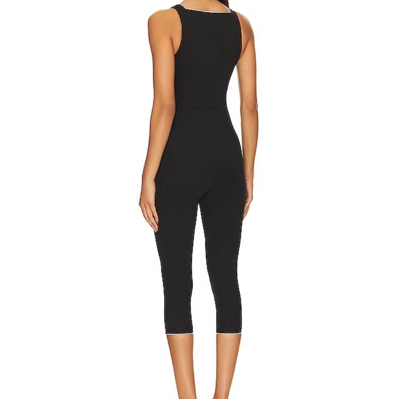 LOBA Elisa Capri Jumpsuit in Black with builtin... Depop