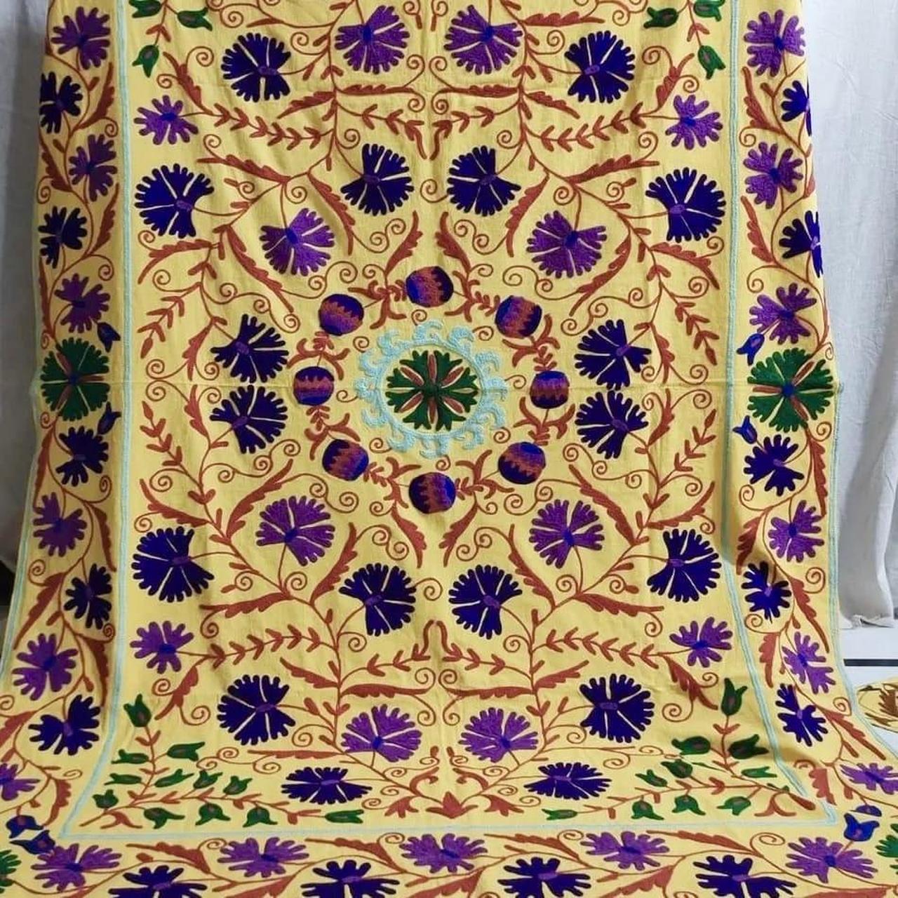 New Embroidered Bedspread Tapestry Bedding Sheet... - Depop