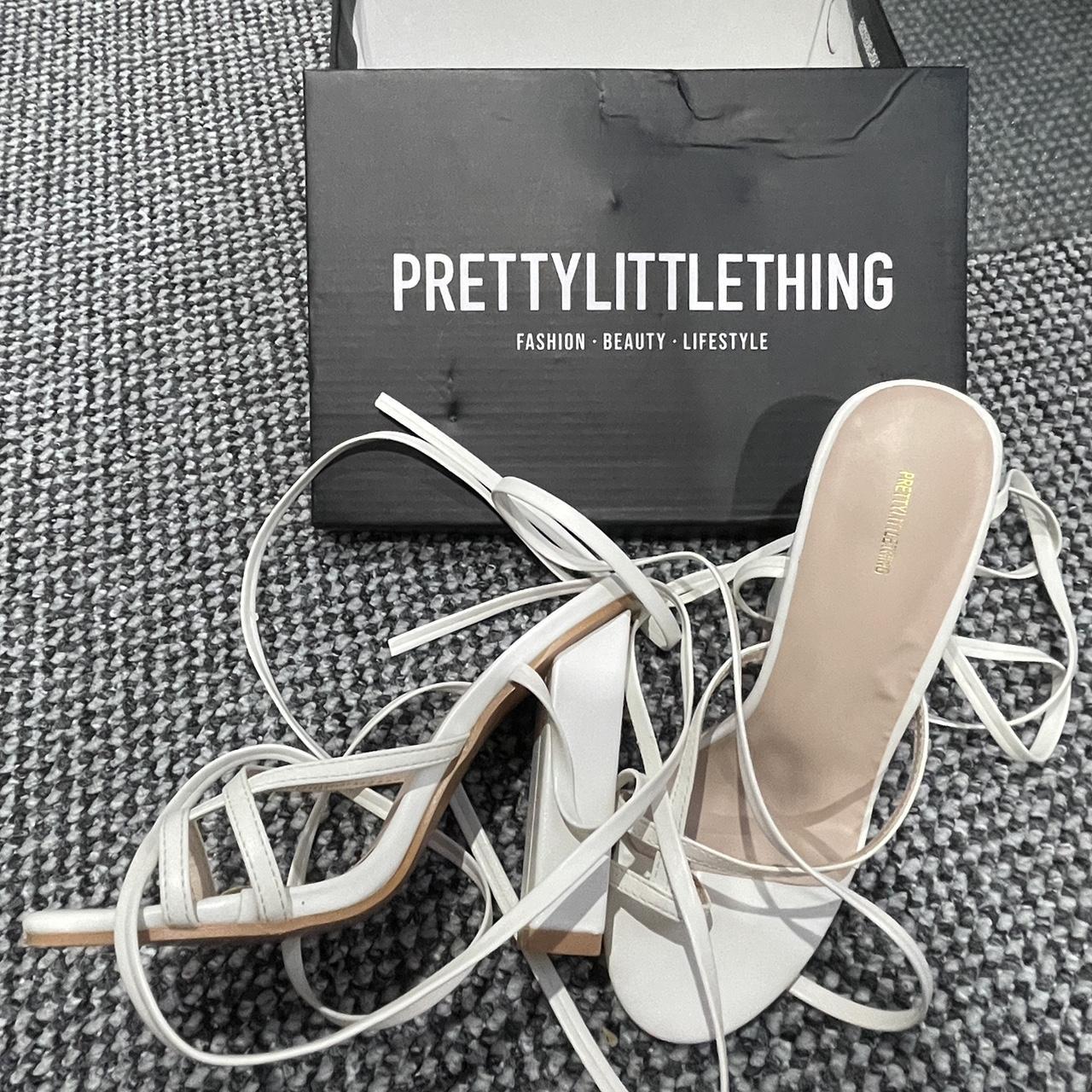 plt white heels