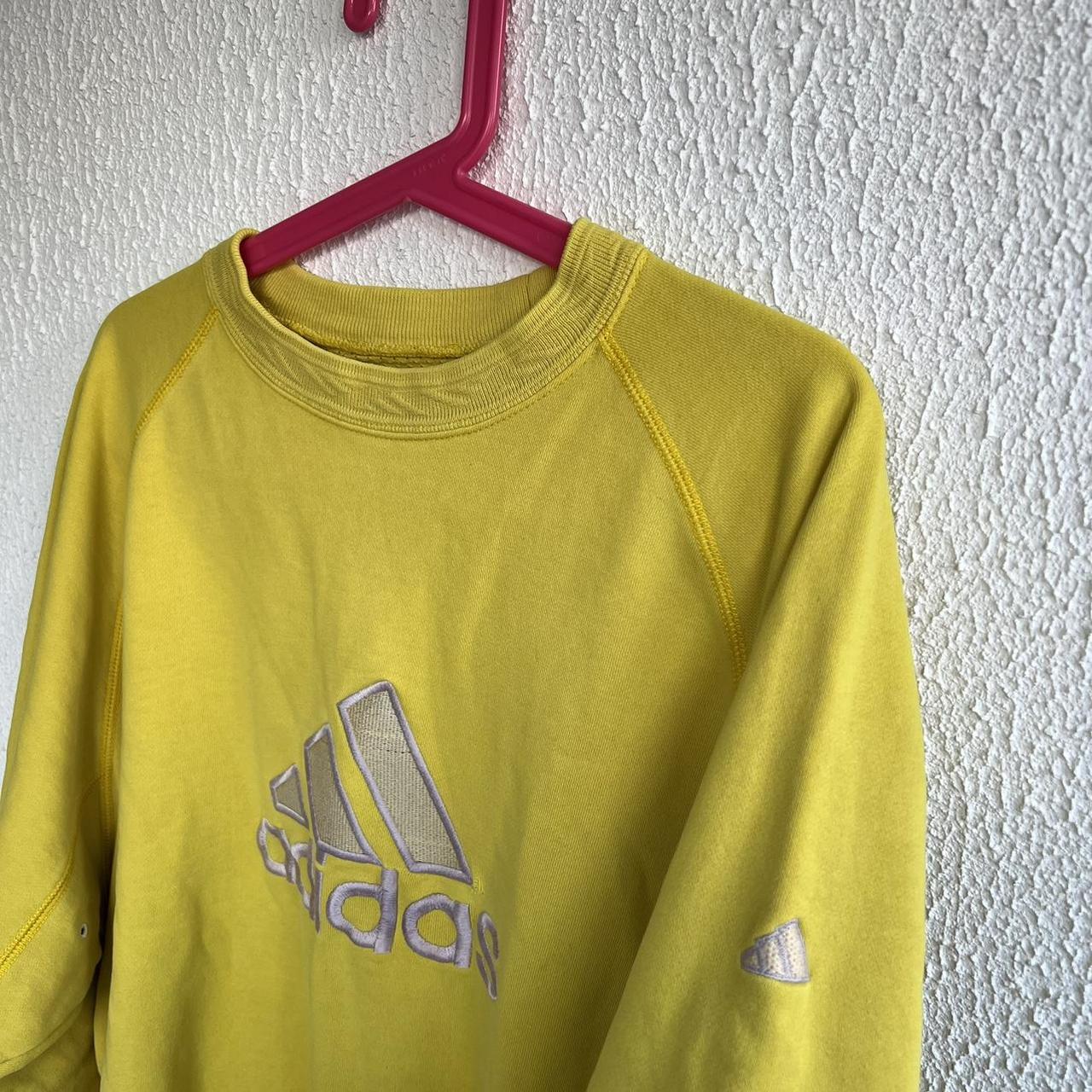 Adidas equipment yellow sweatshirt vintage hotsell