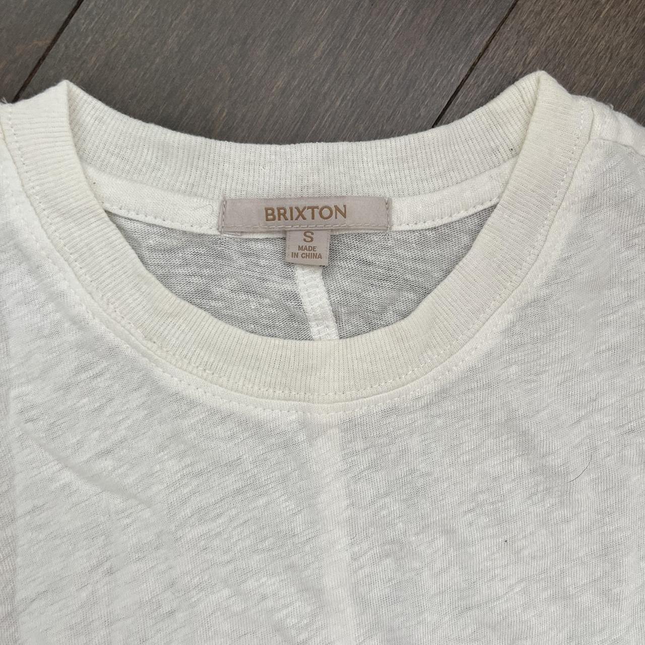 Brixton paper thin white crop top. Brand new with tags Depop