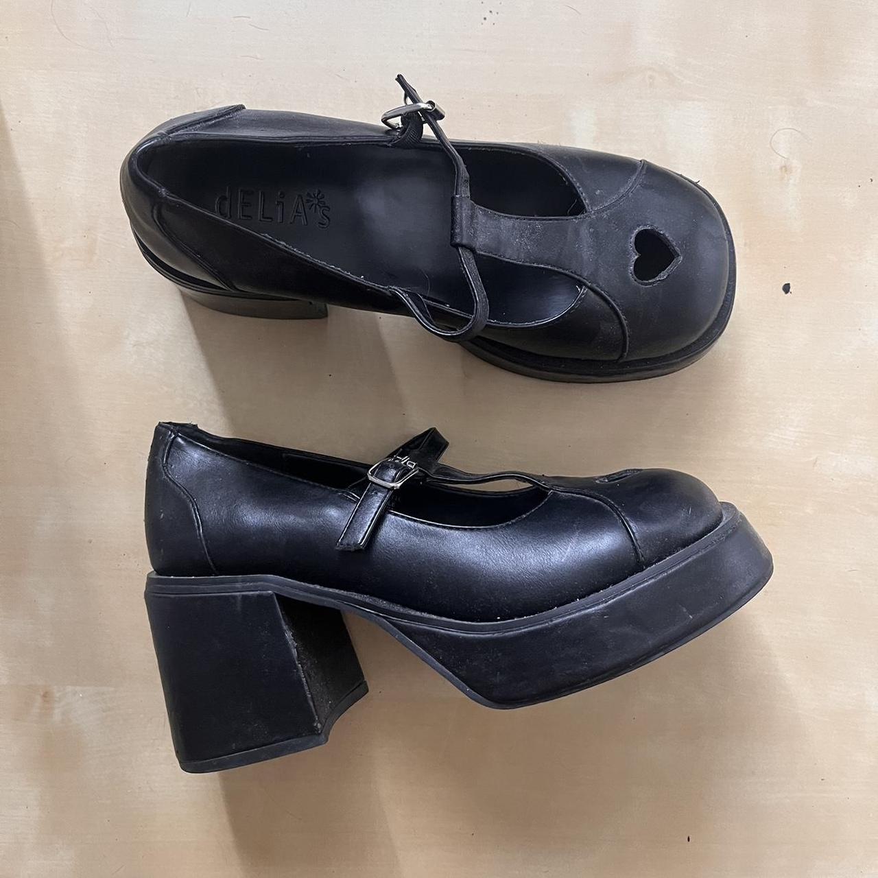 delias platform mary janes