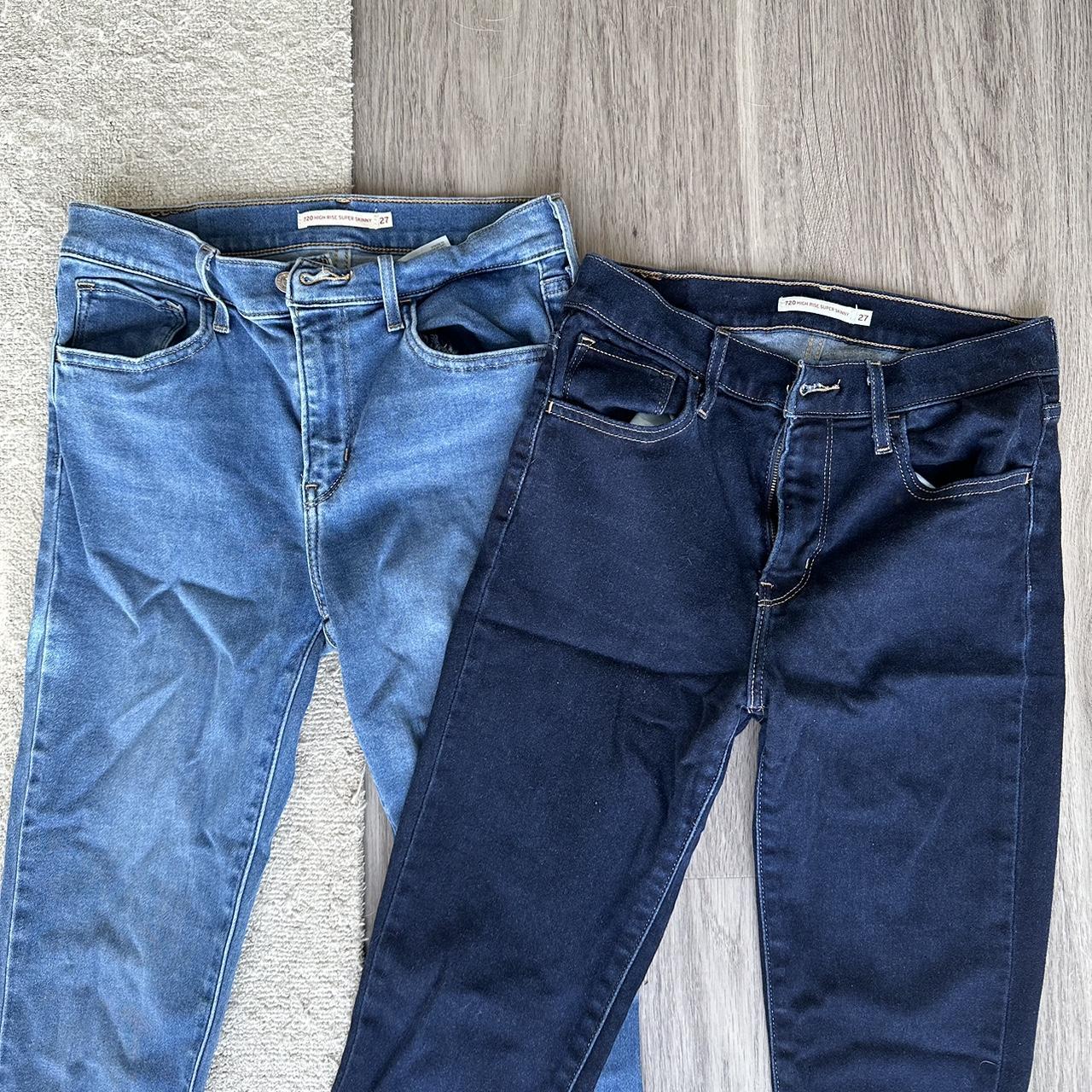 Set of jeans from Levi’s 720 High rise super... - Depop