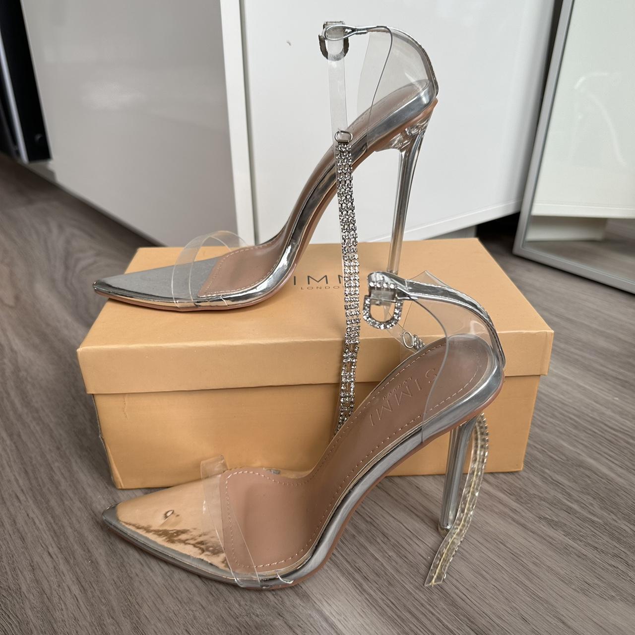 simmi white heels
