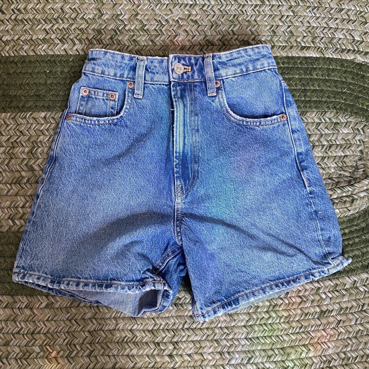 Zara Women's Blue Shorts Depop