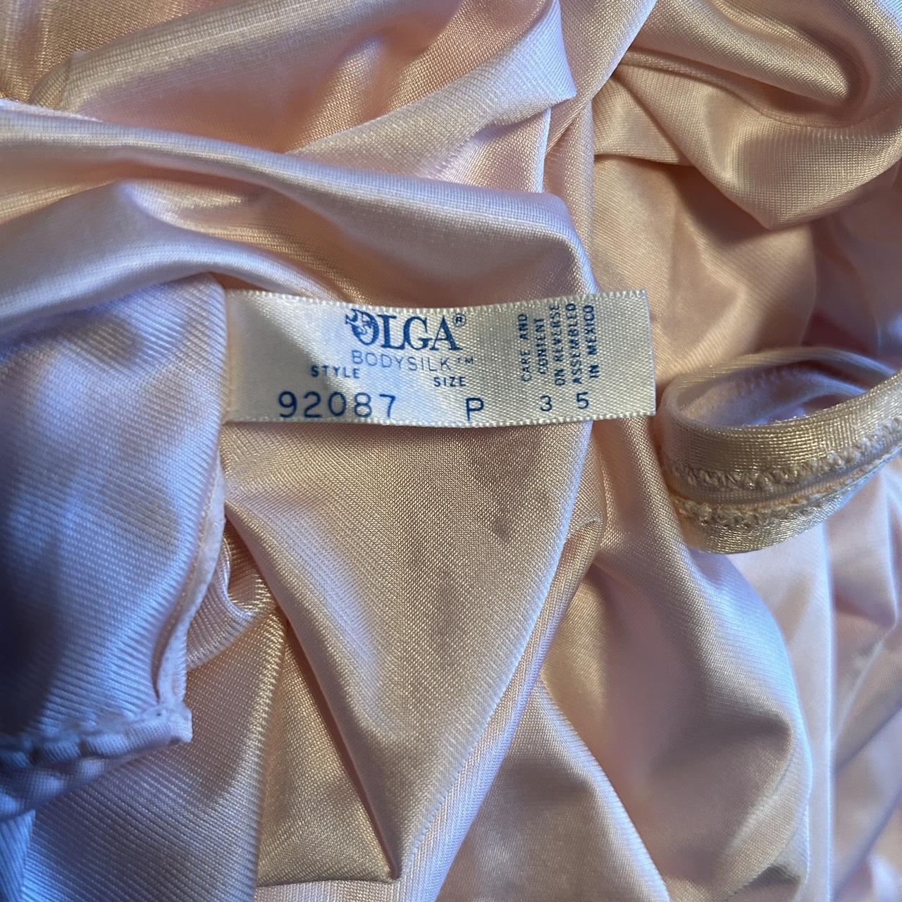 Vintage Olga Bodysilk maxi slip dress with lace