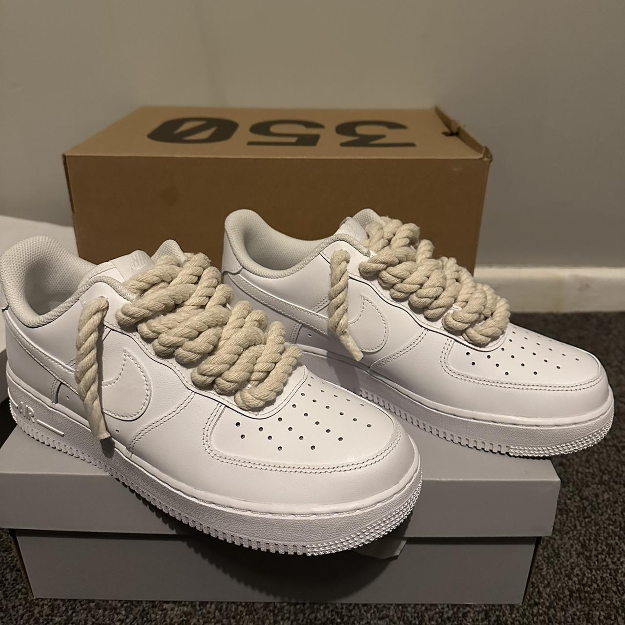 AIR FORCE 1 ROPE LACE CUSTOMS 🧼🧼 - I do custom... - Depop