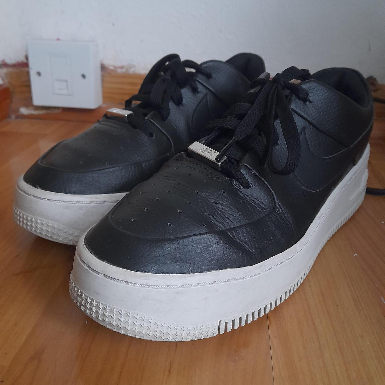 Nike Air Force 1 One Sage Black White Trainers UK. Depop