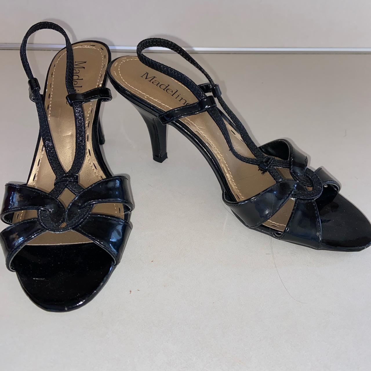 Black sandals / black heels / black Madeline heels /... - Depop