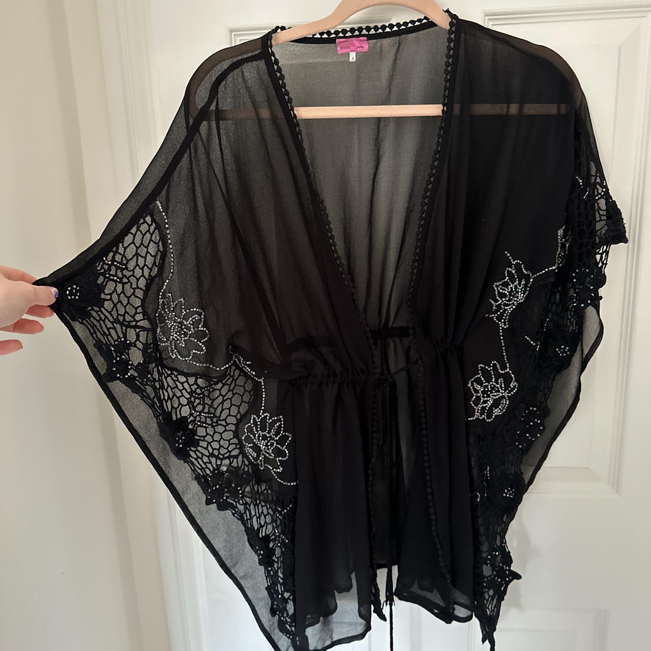 River Island Women's Black Coverups Depop