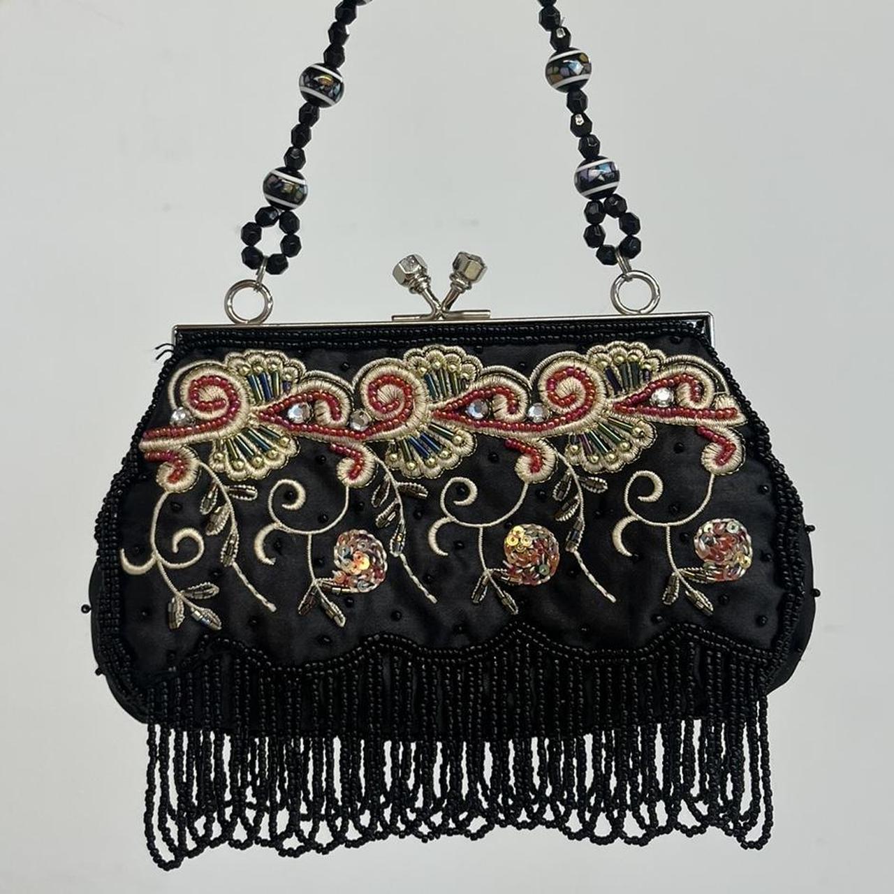 The absolute cutest vintage black beaded bag This Depop