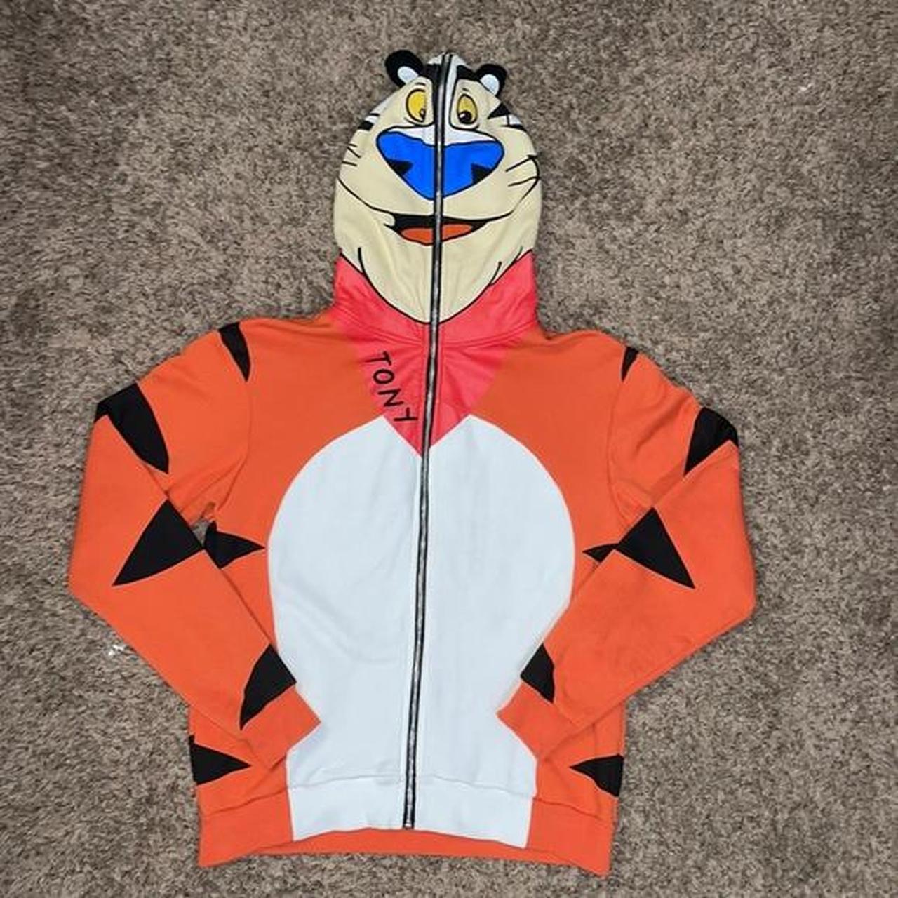 Bape orange tiger on sale hoodie