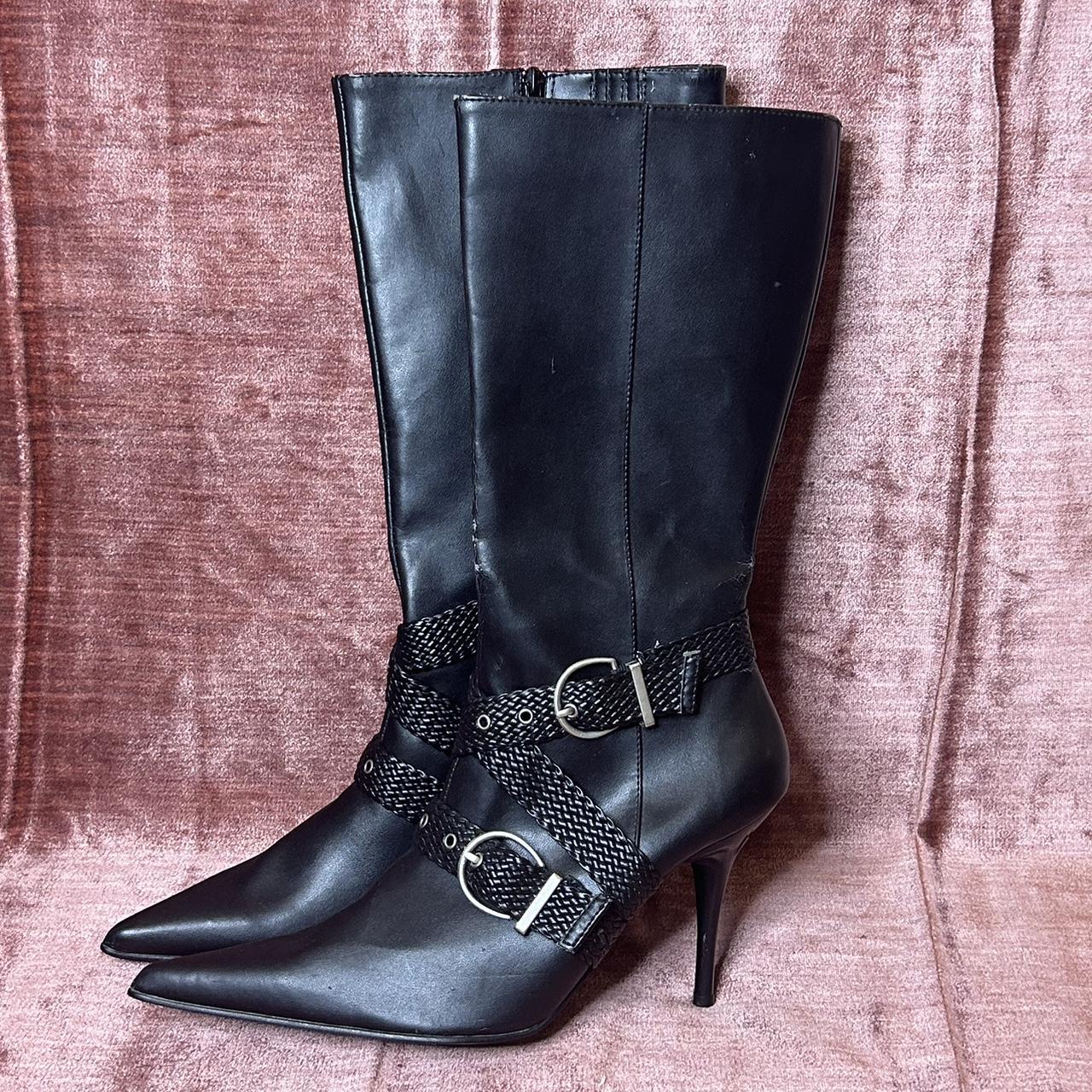 Black Boots Size 11 but could fit a size 10 as... Depop