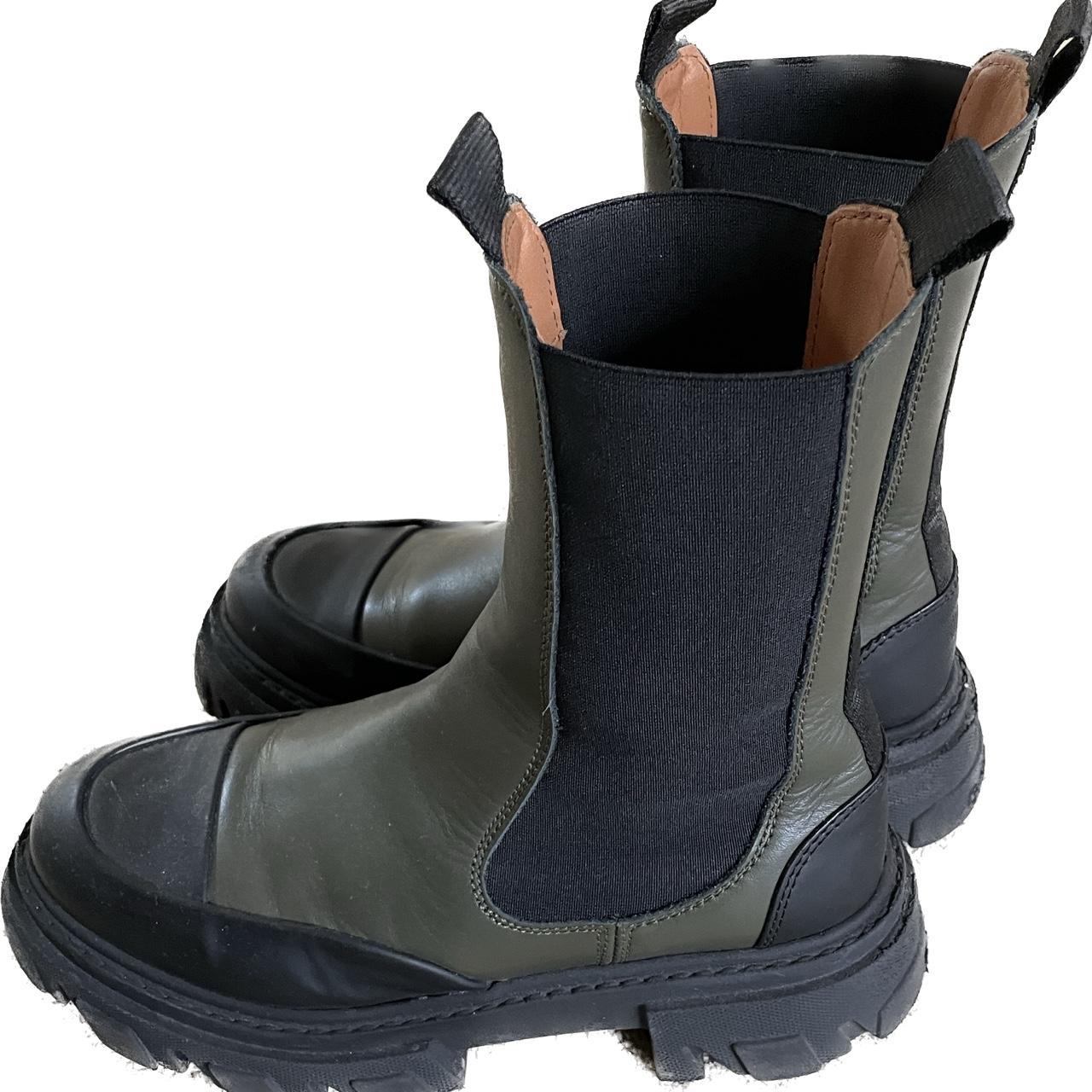 ganni polido zipper boot