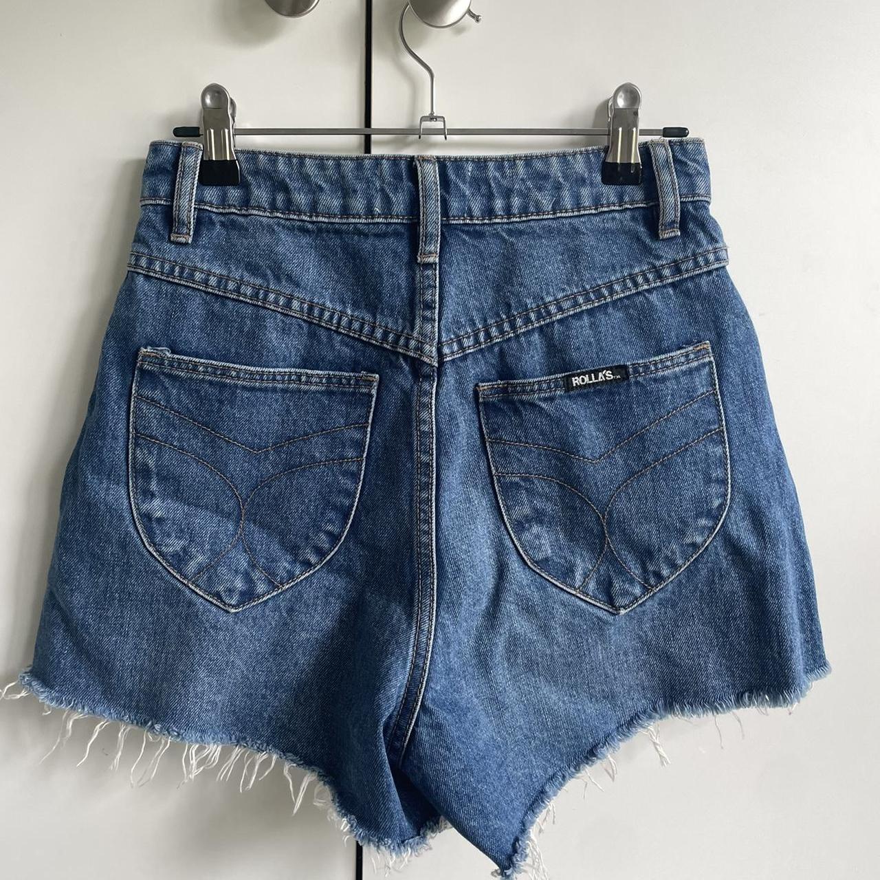 The most perfect pair of blue denim shorts from... - Depop