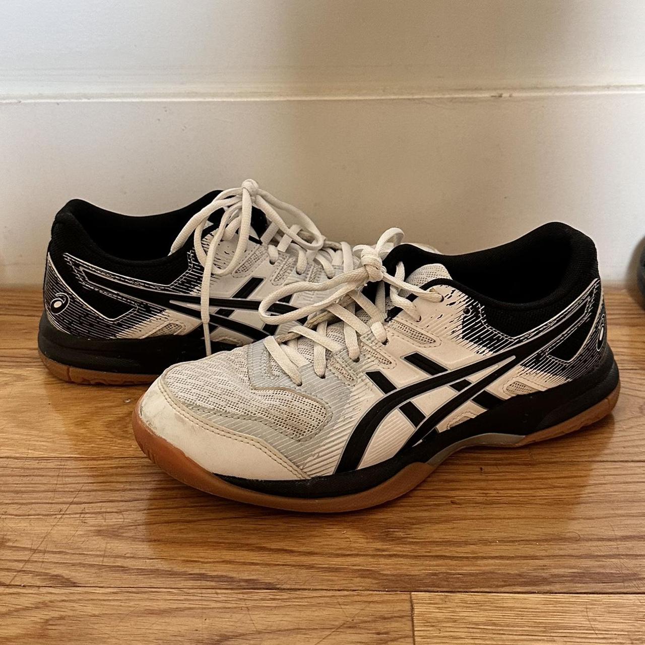 Black and white Asics Gel Rocket 10 sneakers! in... - Depop