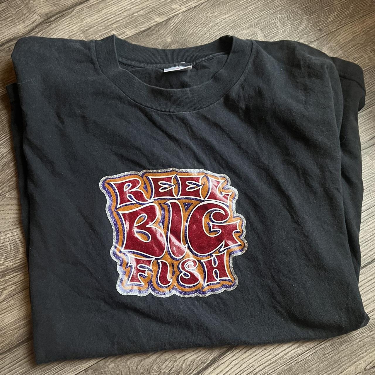 Vintage 90's REEL BIG FISH XL T-Shirt Made in - Depop