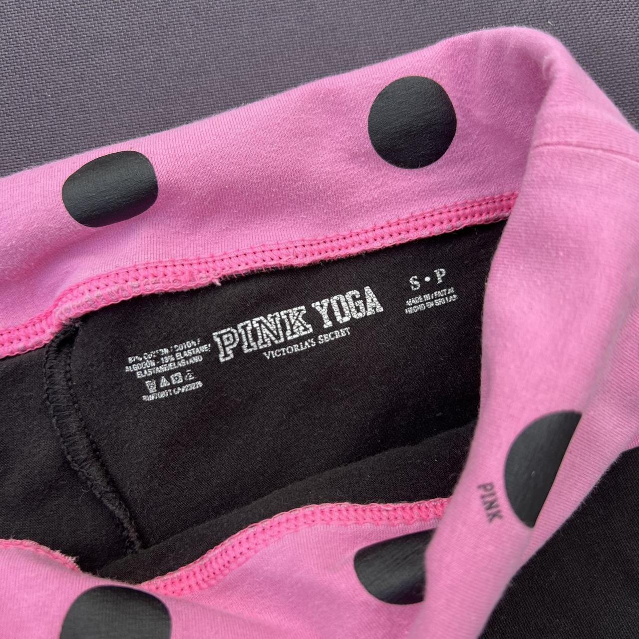 Pink Victoria's Secret Ruched Back Cotton Leggings. - Depop