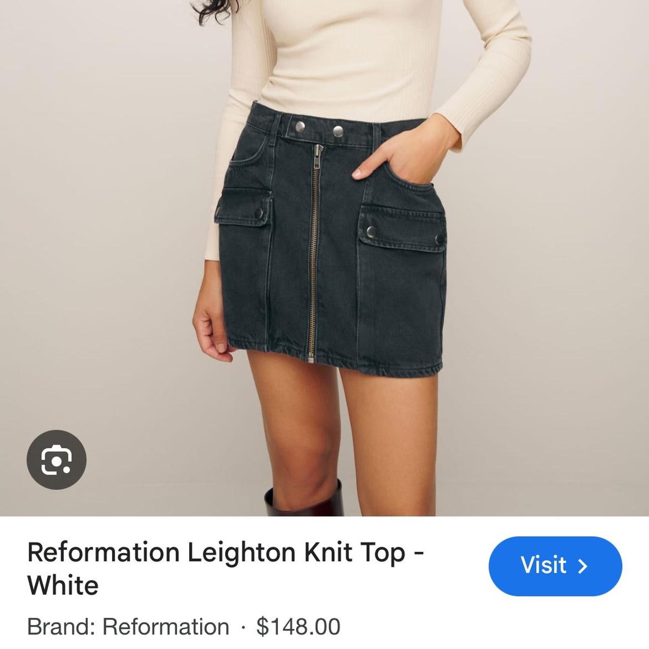 Reformation Leighton Knit Top ニット　トップス　S Reformation Leighton Knit Top Retails for $148 | Depop