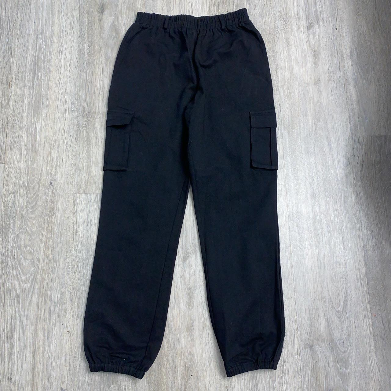 PLT BLACK CARGO PANTS (UK 10) WORN ONCE Depop