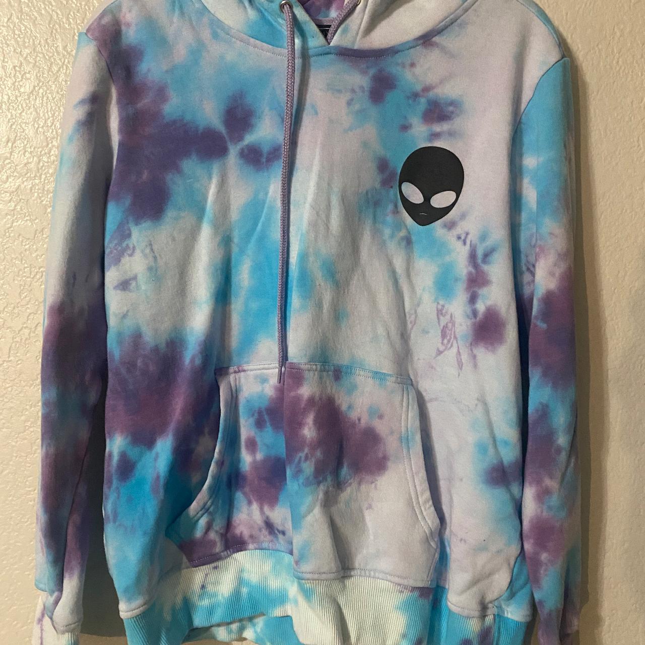 Tie dye clearance alien hoodie