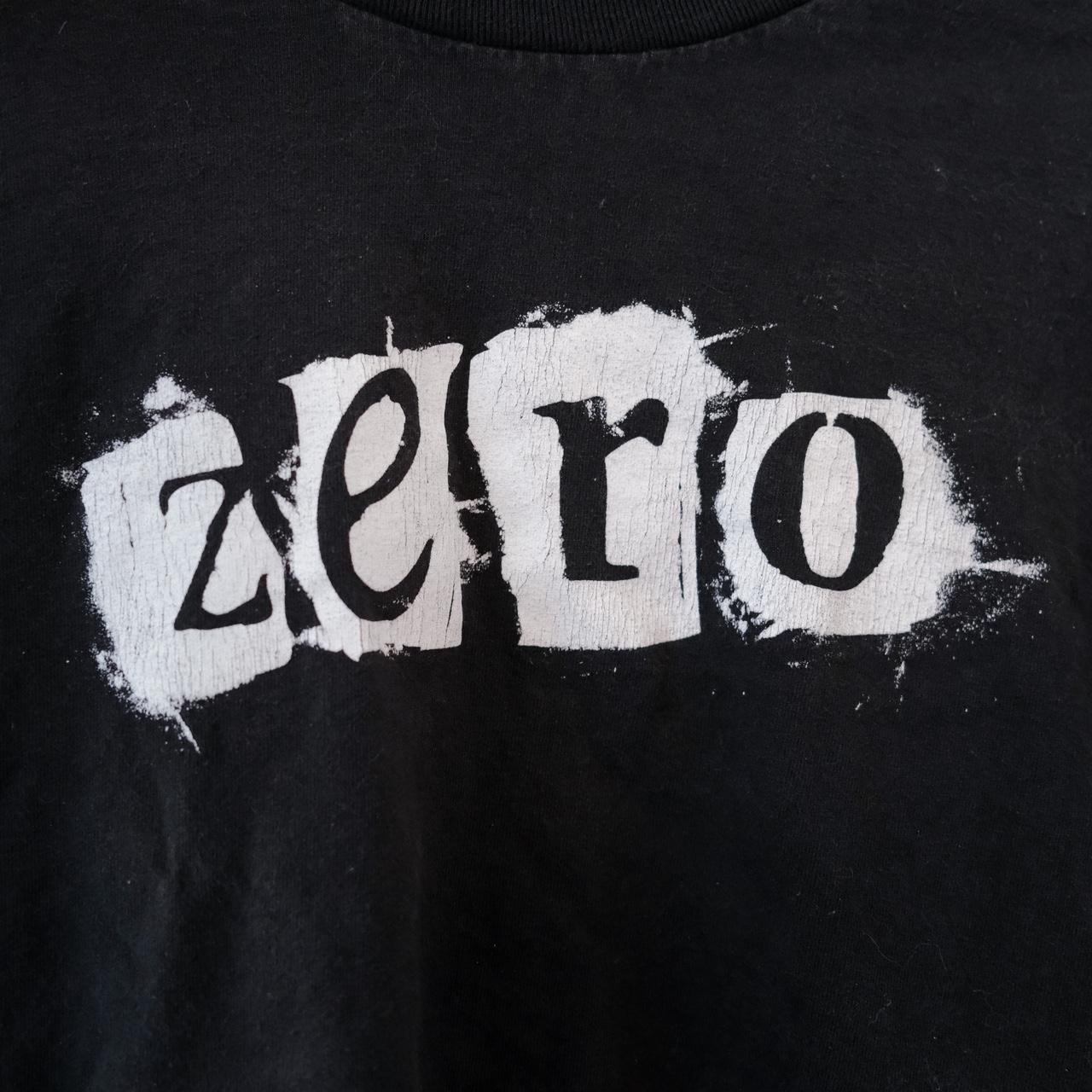 直売卸売90s Vintage Zero Skateboard Skull Tシャツ トップス