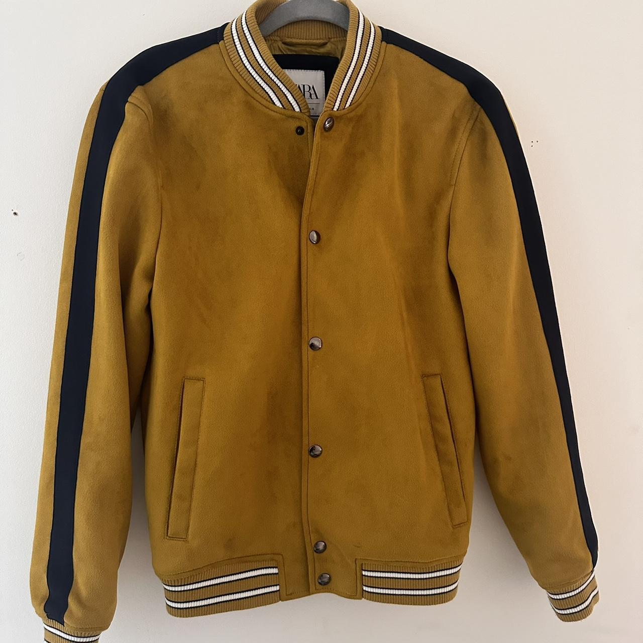 Zara Mustard Suede Jacket Zara Basic Mustard Yellow Faux Suede