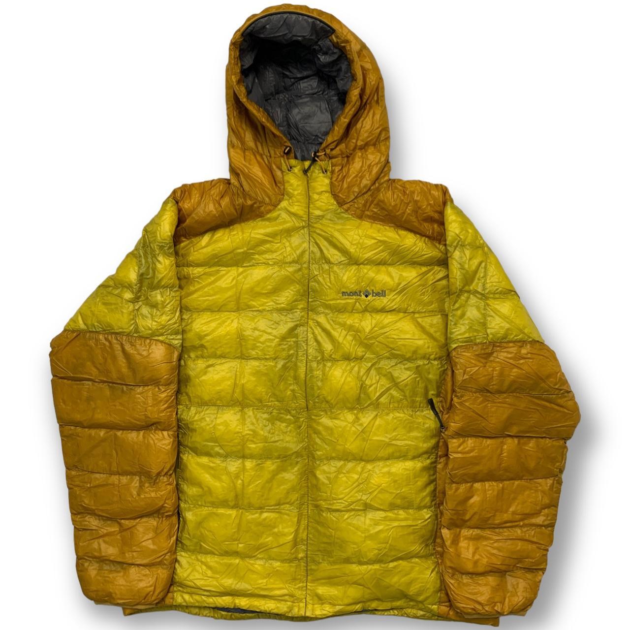 Montbell Puffer Size XL Yellow two toned montbell... - Depop