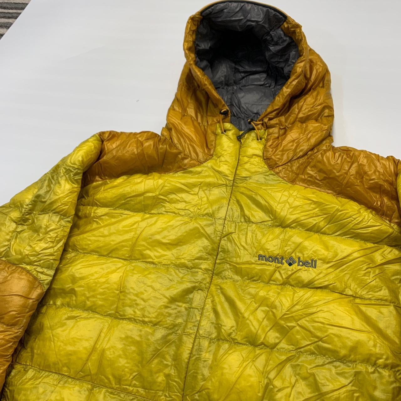 Montbell Puffer Size XL Yellow two toned montbell... - Depop