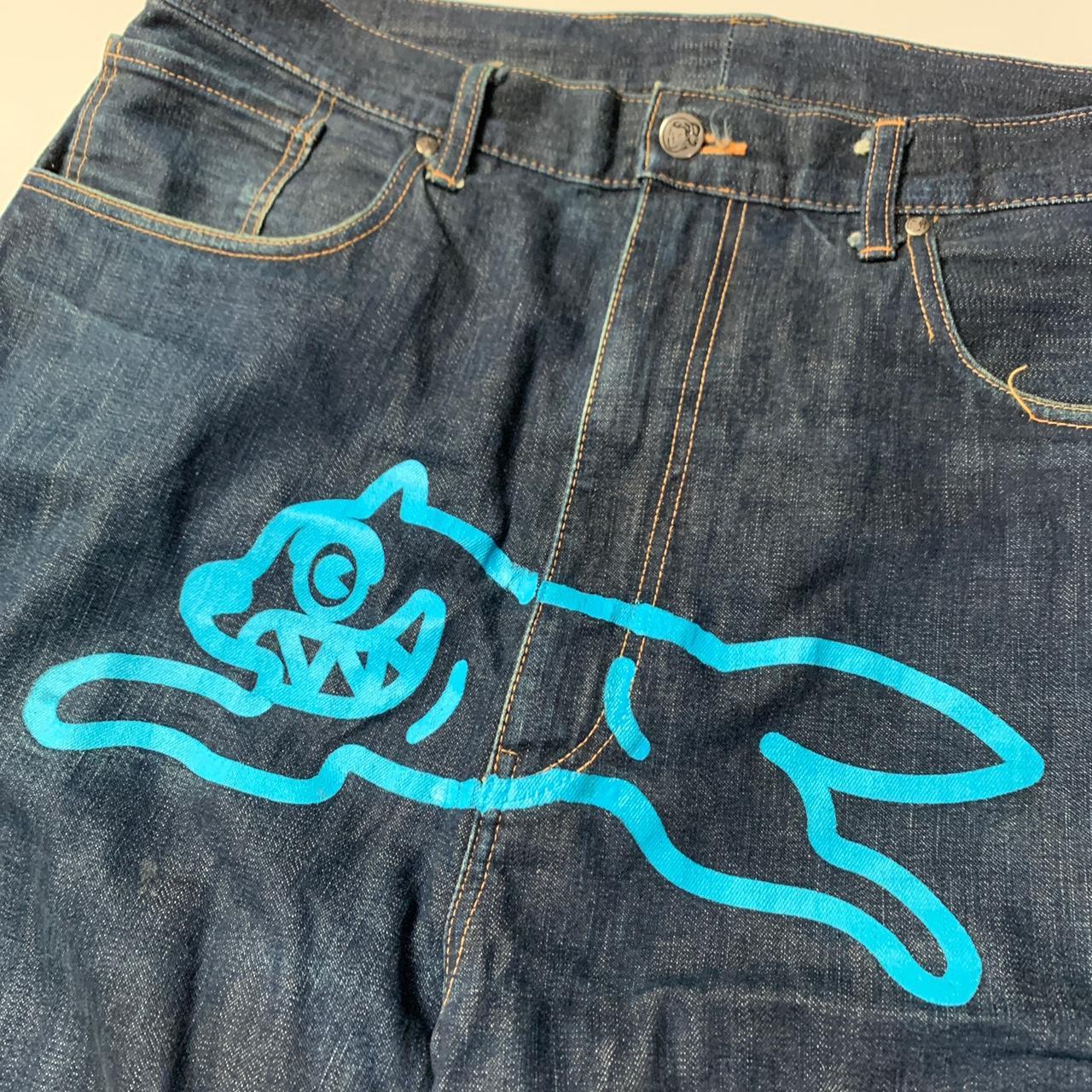 Running Dog Jeans Size XXL (W39) Baggy blue... - Depop