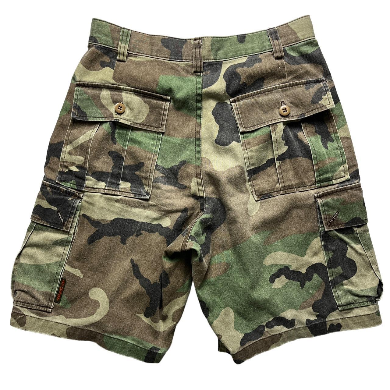 Stussy Camo Shorts Size 30 Baggy Stussy cargo. Depop