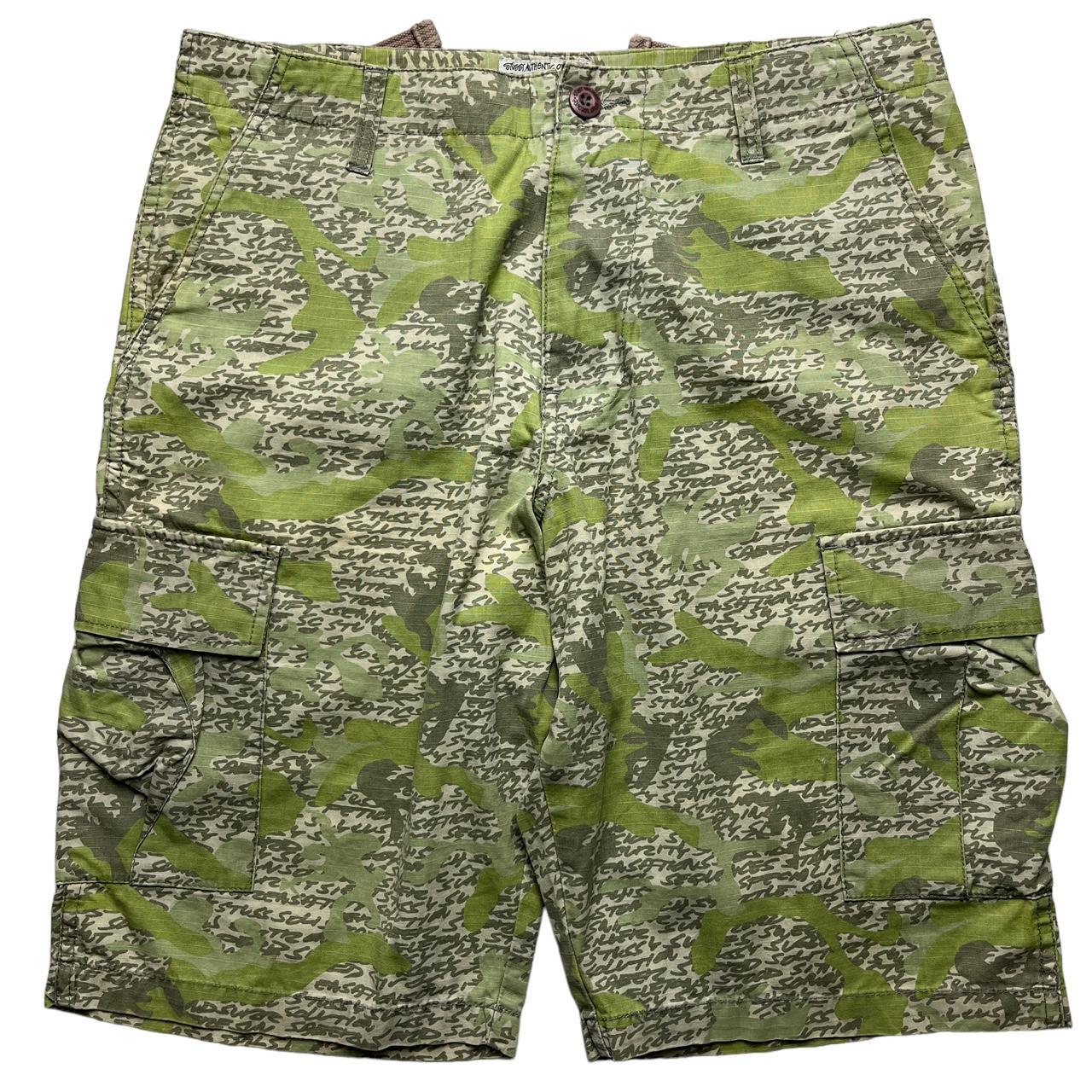 Stussy Camo Shorts, Size 33, Baggy Stussy 90s camo...