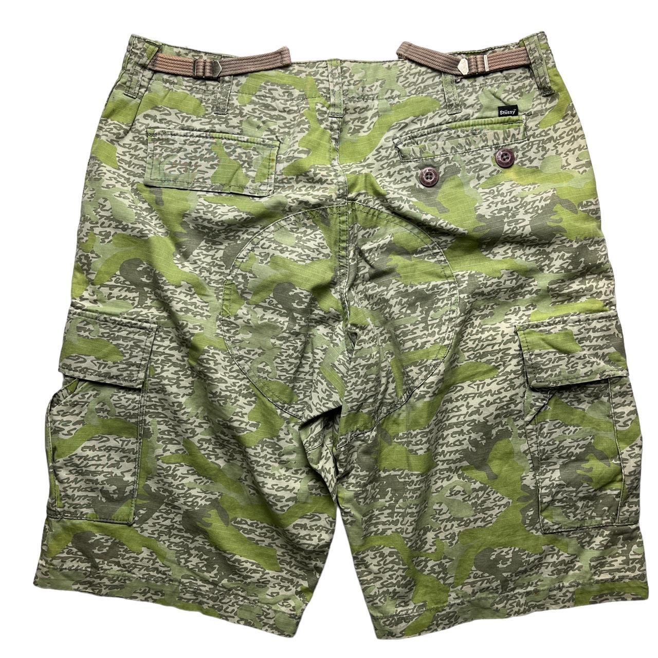 Stussy Camo Shorts, Size 33, Baggy Stussy 90s camo...