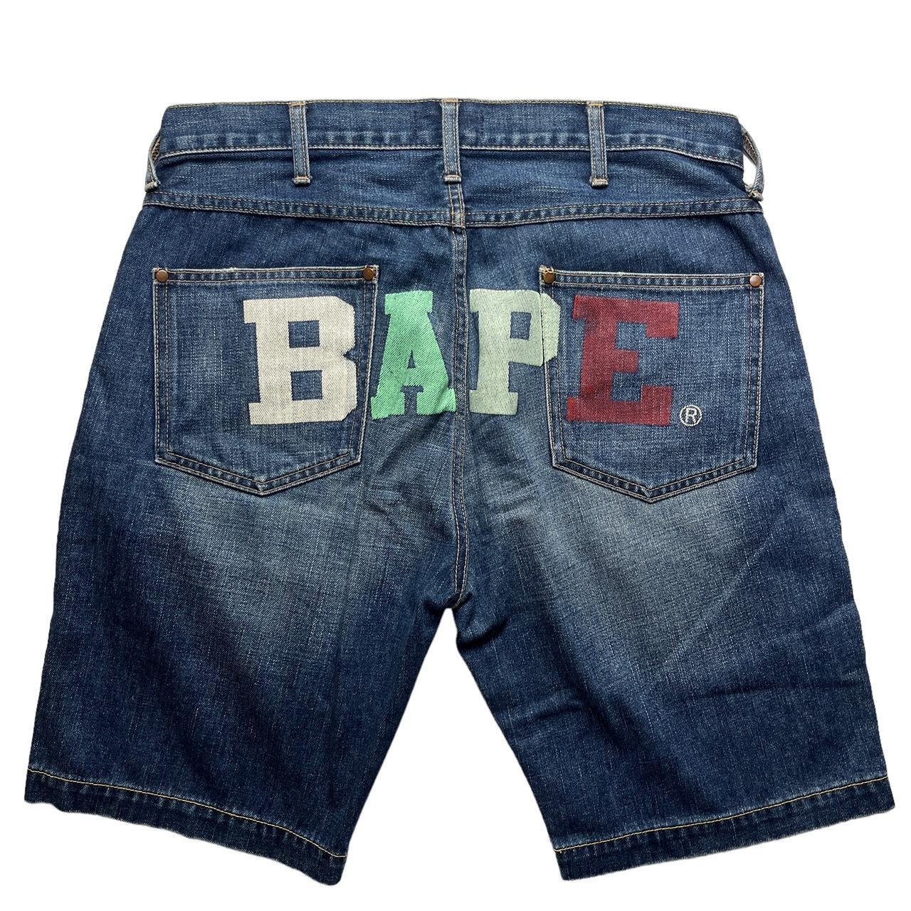 Bape Jorts Size M (W32) Baggy a bathing ape spell... - Depop
