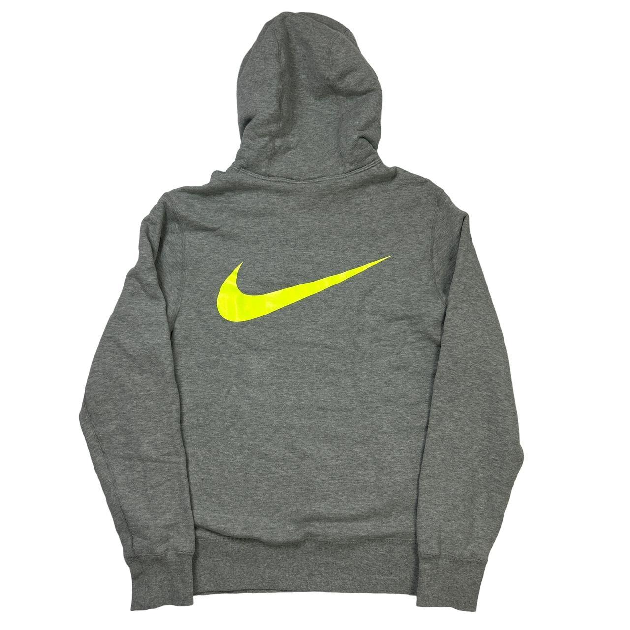 Nike grey and green hoodie sale