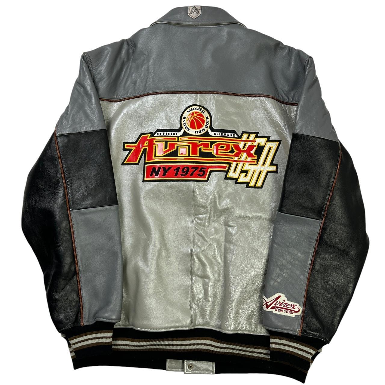 Avirex Leather Jacket Size 3XL Avirex NY vintage | Depop