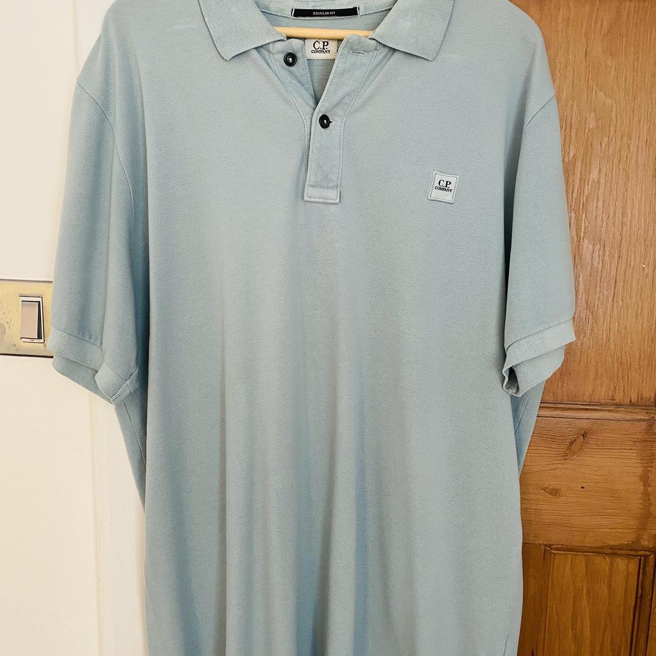 CP Company light blue polo Great condition hardly worn - Depop