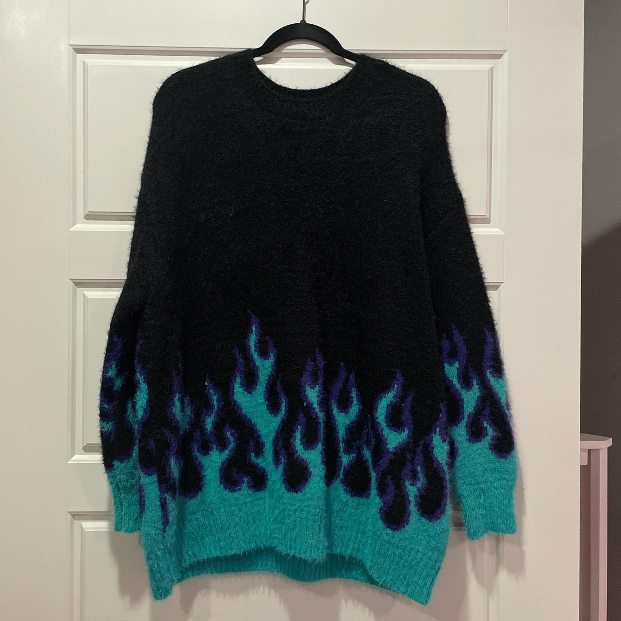 Blue shop flame jumper