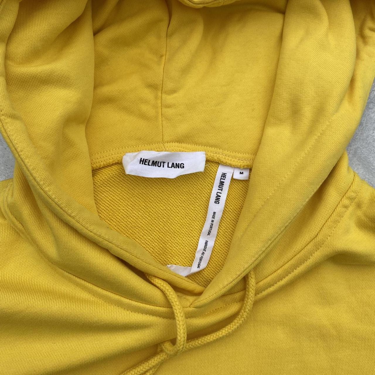 Yellow Helmut Lang taxi hoodie size M Width -... - Depop