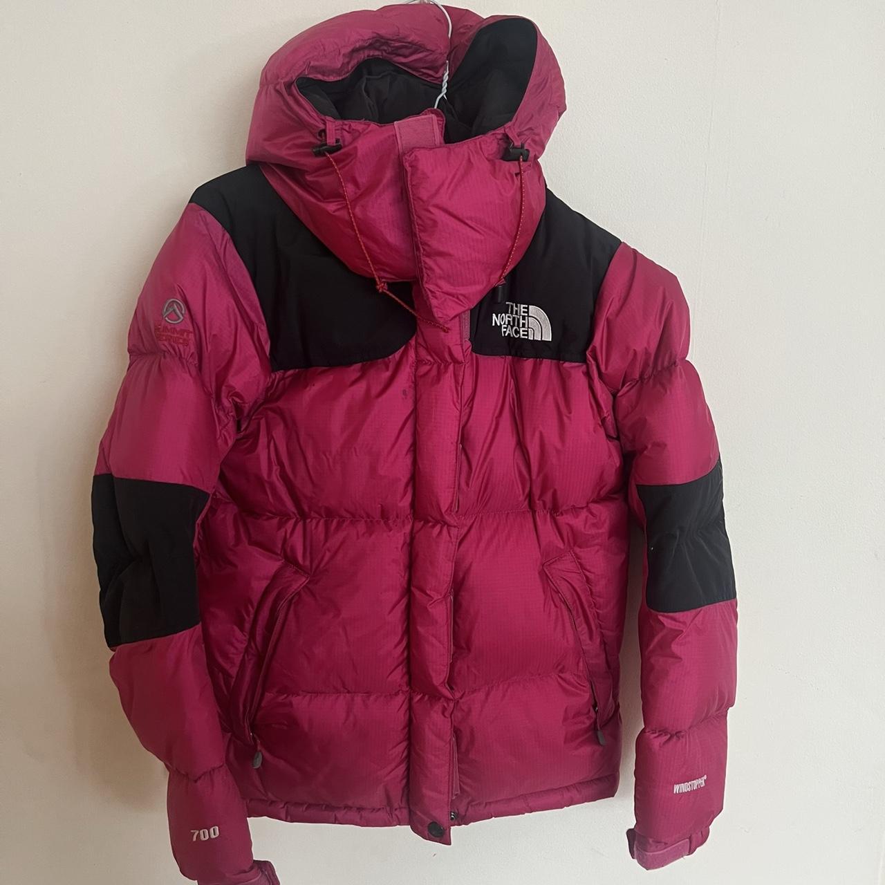 North Face pink and black ‘Summit Series’ 700. Size... - Depop