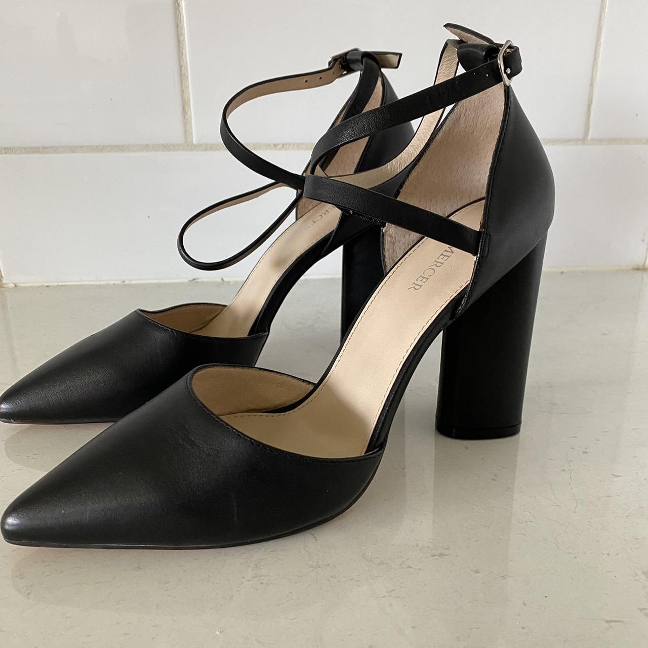 Jo Mercer ‘eastbound’ black dress high heels with... - Depop