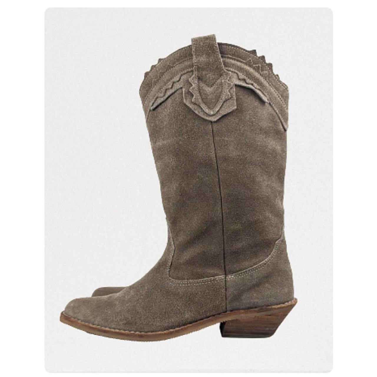 Frye Women's Tan and Grey Boots