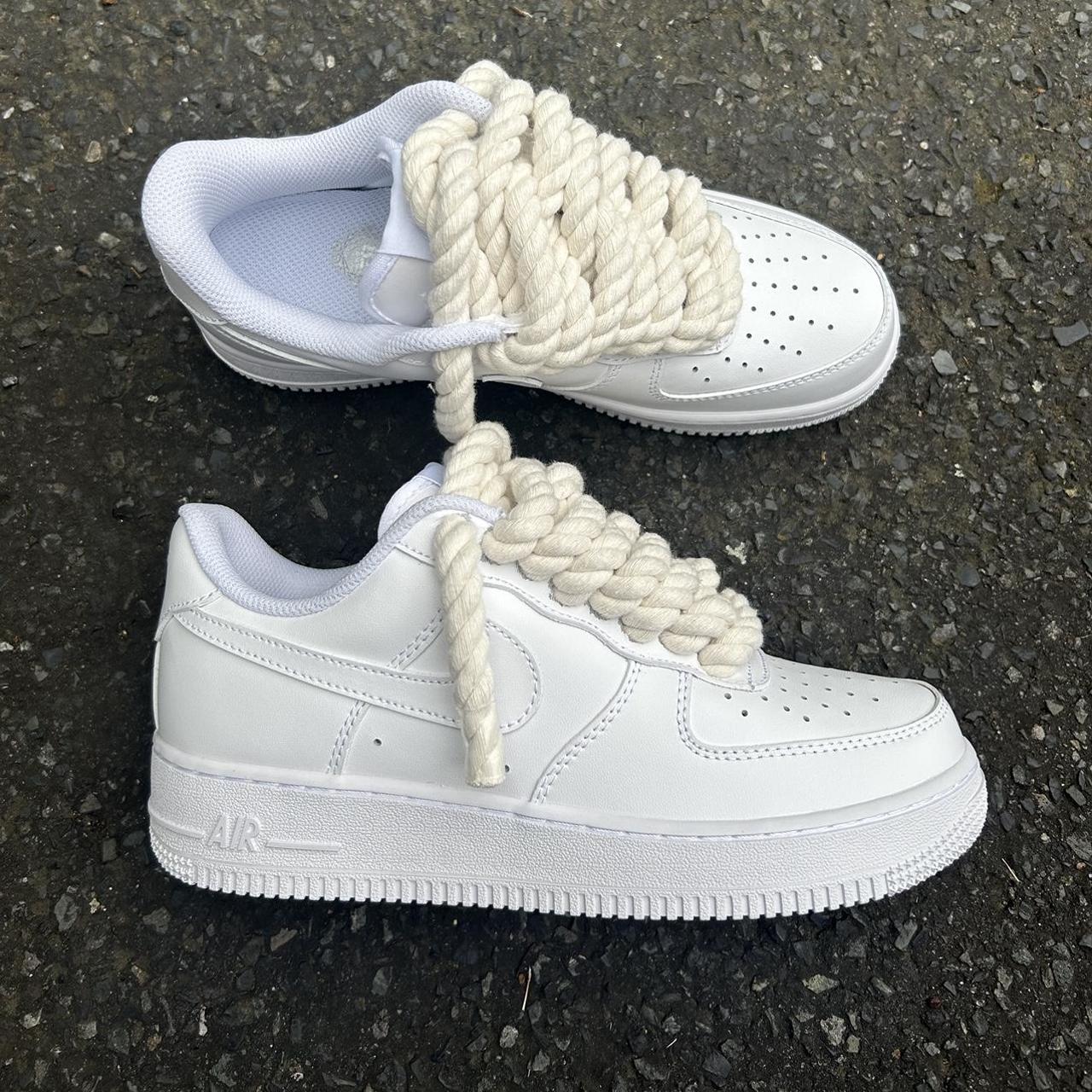 NIKE AIR FORCE 1 CUSTOM ROPE LACES MULTIPLE SIZES... - Depop