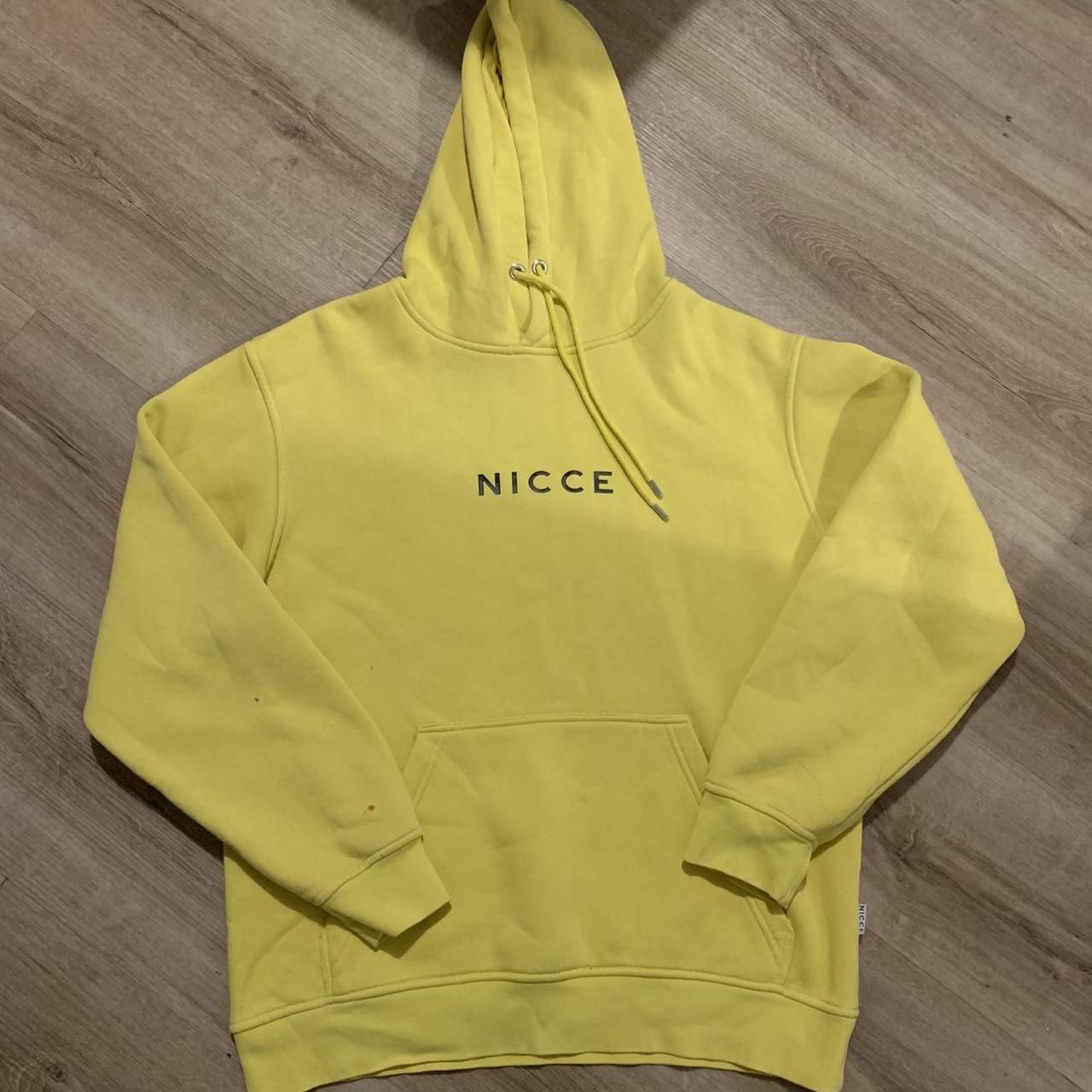 Yellow nicce hoodie sale