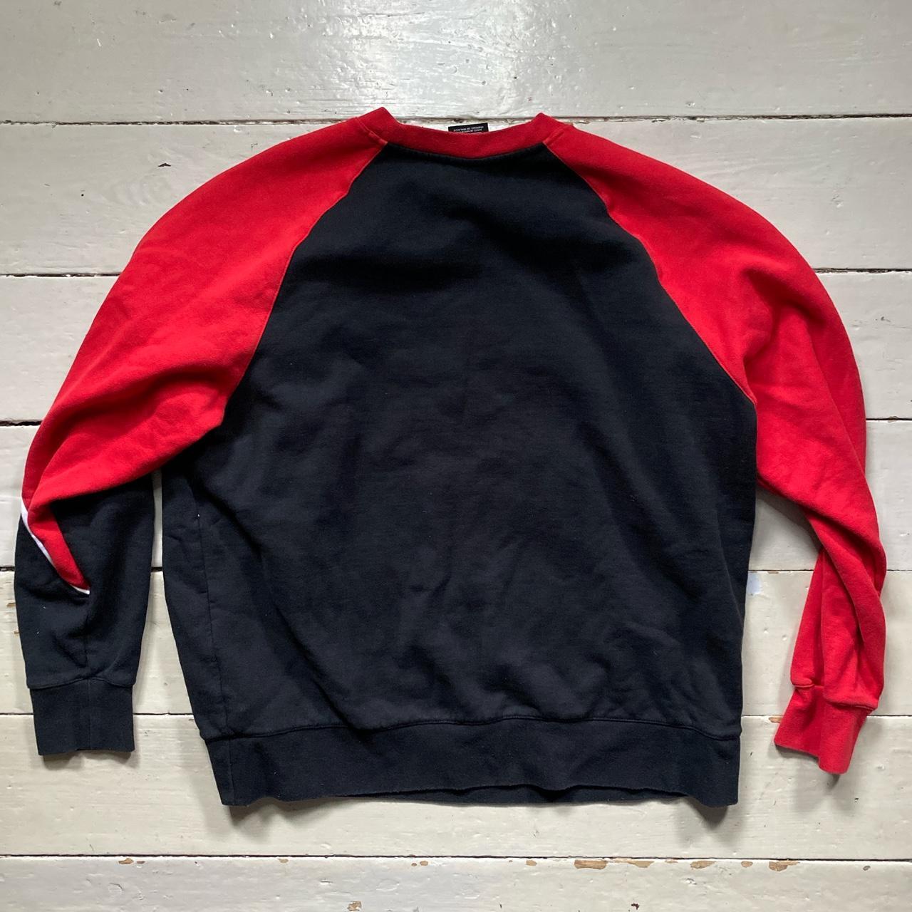 Nike Men's Red and Black Jumper | Depop